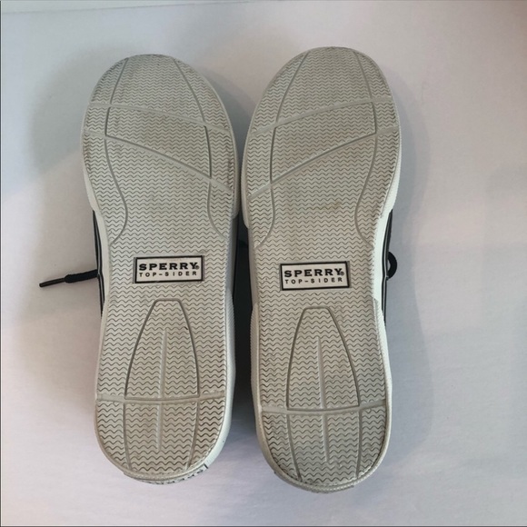 Sperry Topsider Halyard Black Canvas shoe Men's 11 - Picture 7 of 8